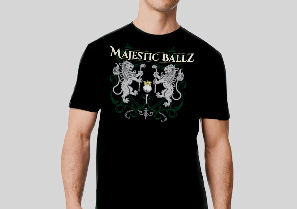 Majestic Ballz Golf T-Shirt Lion Rampant