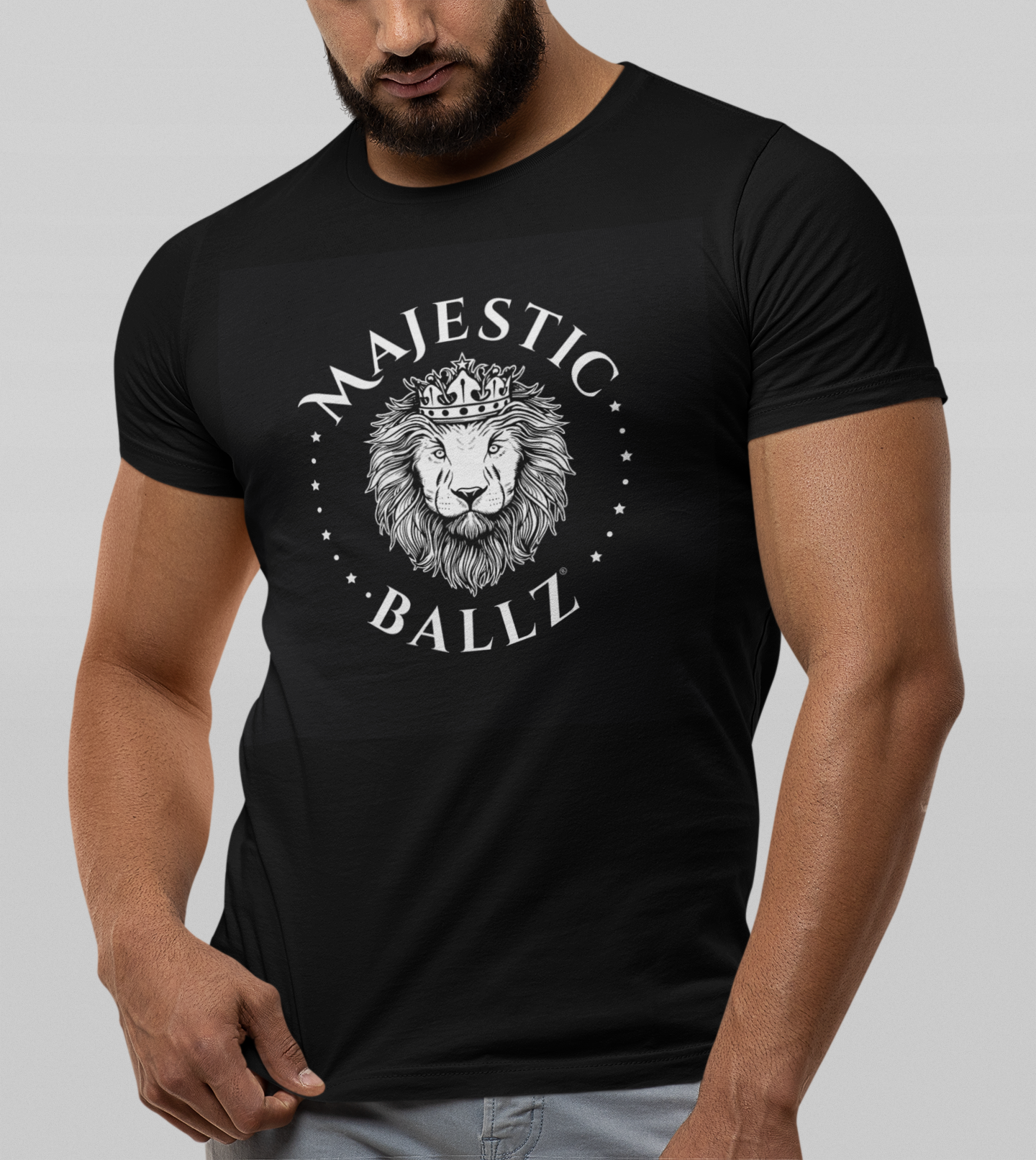 Short Sleeve Majestic Ballz Lion Tee