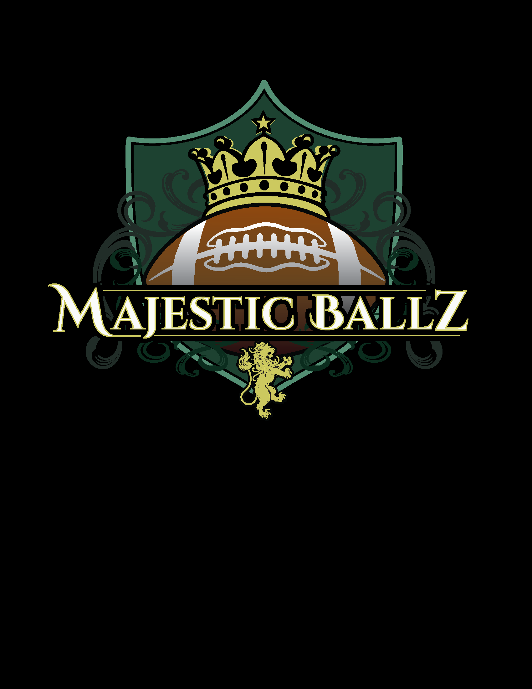 Majestic Ballz Football Tee